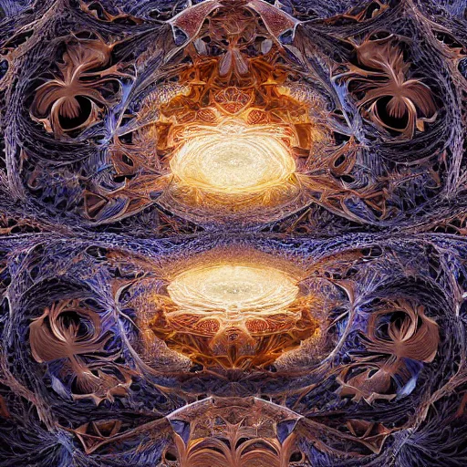 Image similar to a beautiful 3 d painting of a sprawling intricate fractal populated by mandelbrot and julia fractals by android jones, unreal engine, soap carving, volumetric lighting, dynamic lighting, dramatic lighting, high contrast, carved marble, opalescent, sacred geometry, religious, angelic, catholicpunk, stark, trending on artstation