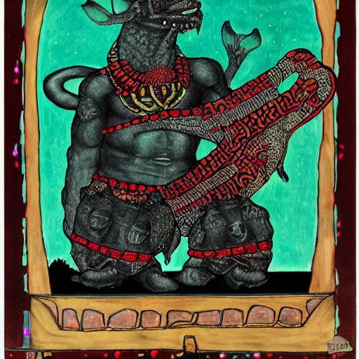 Image similar to portrait of xolotl