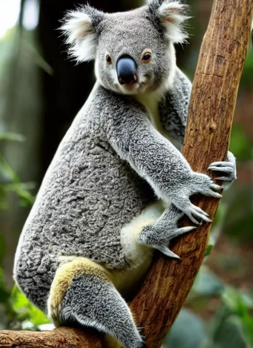 Image similar to koala and armadillo hybrid creature