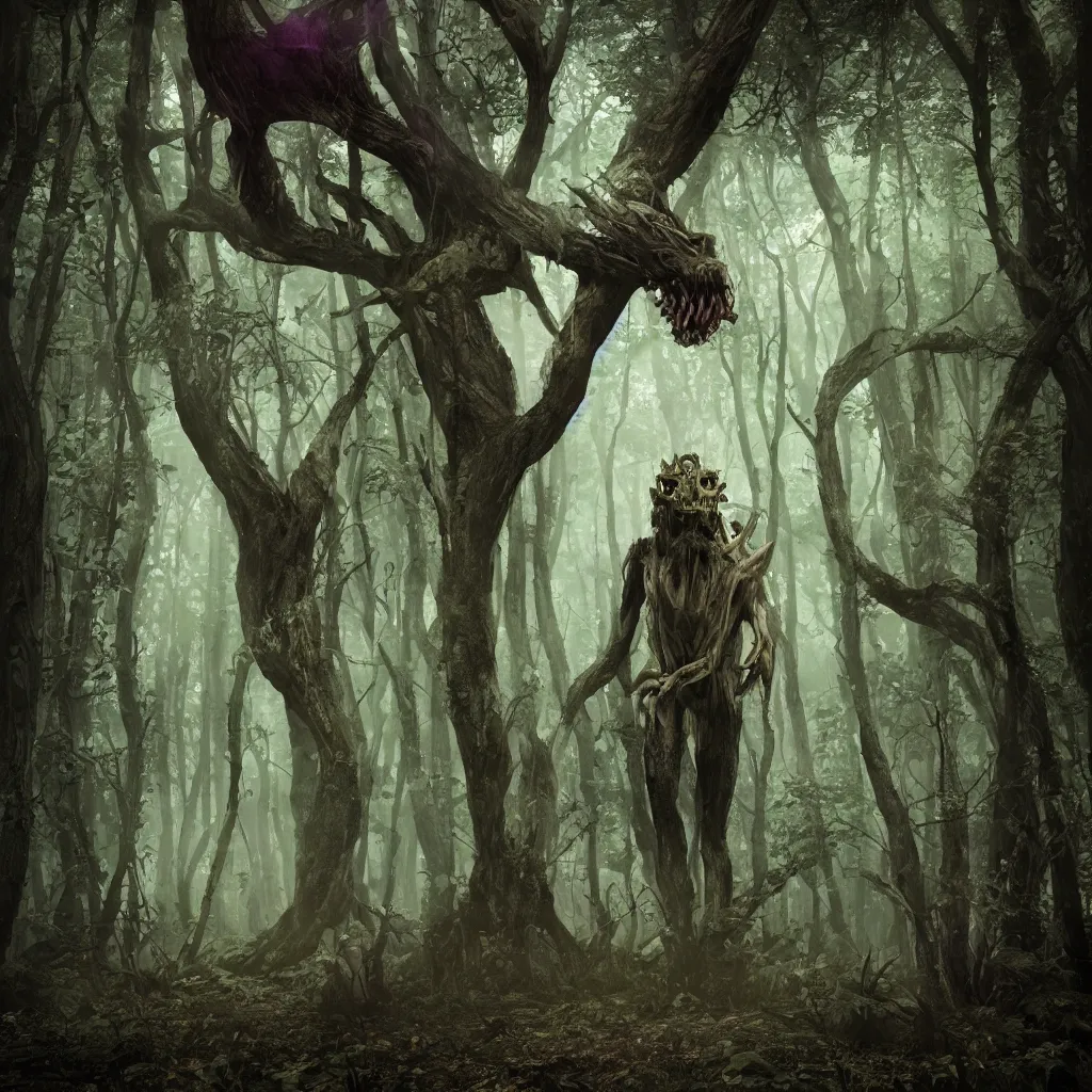 Image similar to the forest, creature