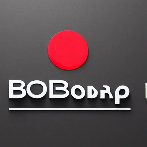 Image similar to Logo of the company BobCorp specialized in 3D printing by Paul Rand