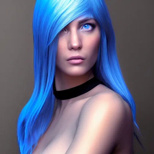 Prompt: “These 3D portraits are unbelievably realistic. unreal engine 5 RTX raytracing nvidia hairworks render of portrait of the most beautiful girl with blue eyes. futuristic. very high detailed. By Charli Amani. Photorealistic render”