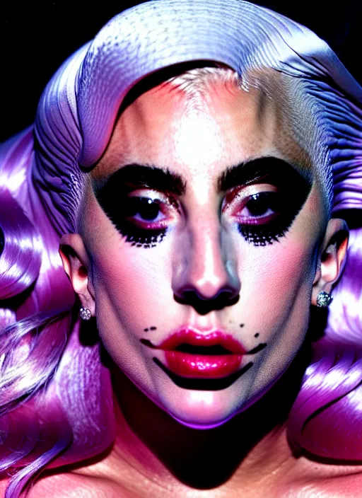 Image similar to lady gaga by nick knight, born this way, born this way album, red weapon 8 k s 3 5, cooke anamorphic / i lenses, highly detailed, cinematic lighting