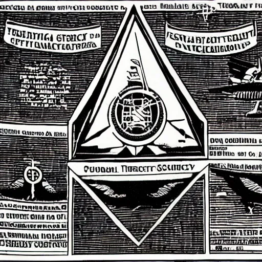 Prompt: the Bermuda Triangle secret society