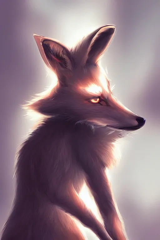 Prompt: a fox deer fursona, trending on artstation, by kawacy, furry art, digital art, cyberpunk, high quality, backlighting