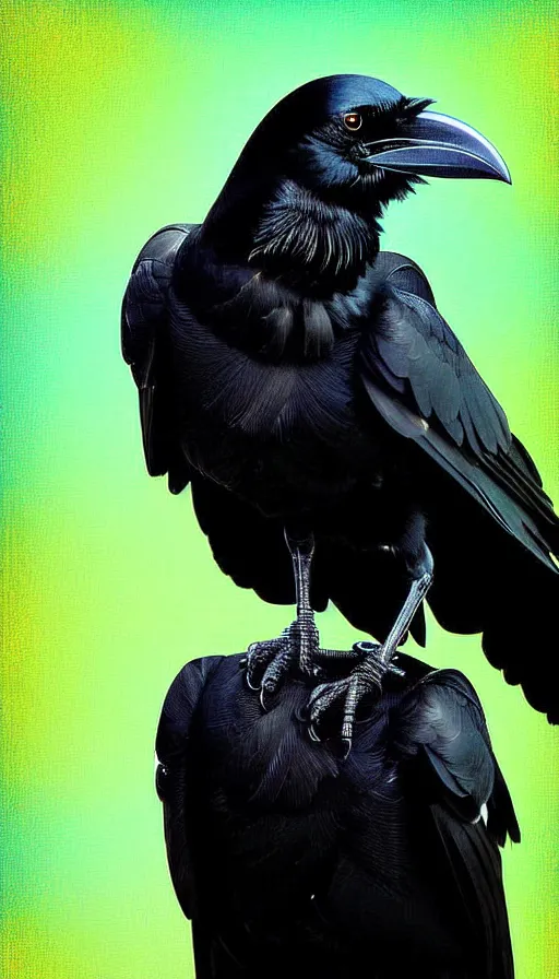 Image similar to epic professional digital art of a crow that is a human by lisa roet