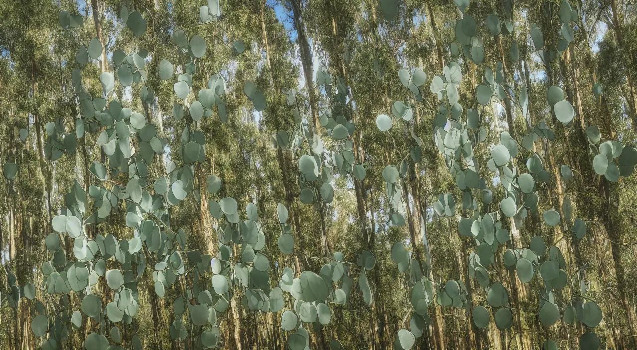 Image similar to a giant ceramic still distilling eucalyptus into green oil, amphora, eucalyptus forest background, vat, alchemical still, 3 d render, atmospheric, dynamic lighting, close up