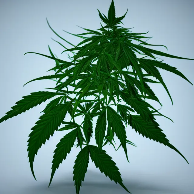 Image similar to cannabis plant in mortal kombat, fighter, 3 d videogame render, 4 k