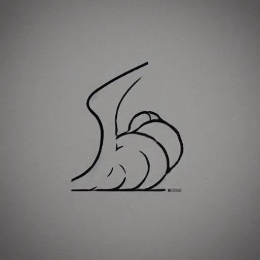 Prompt: snail logo