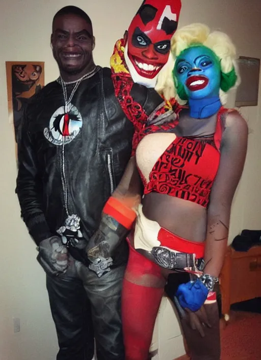 Image similar to African-American Joker and Harley Quinn