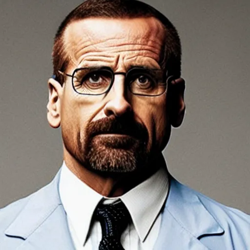 Prompt: steve carell as walter white