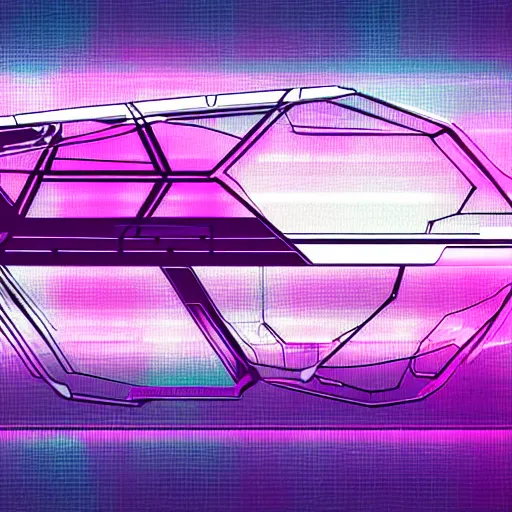 Image similar to synthwave wireframe intergalactic planetary future space vehicles that look super stylish. neofuturism. grid. lines.