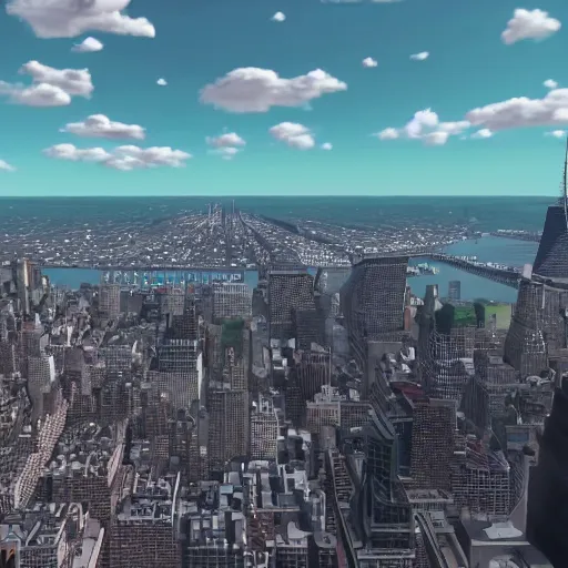 Image similar to highly detailed colossal pickles flying over new york city, there are guns on the outside of the pickles that are firing projectiles down upon the city, 4 k