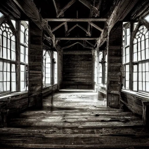 Image similar to picture of a cronenberg - like creature, southern gothic, inside of an old wooden church in louisiana, dark and intricate photograph