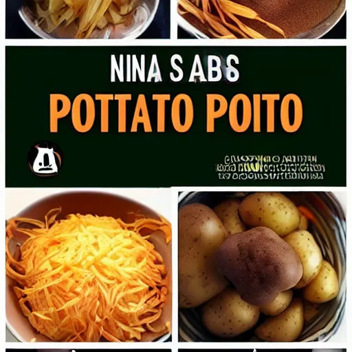 Prompt: a ninja potato