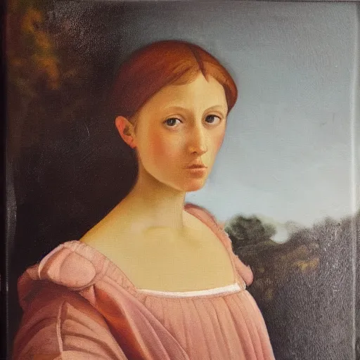 Prompt: an elegant tomboy from the Renaissance. Soft lighting. Oil painting