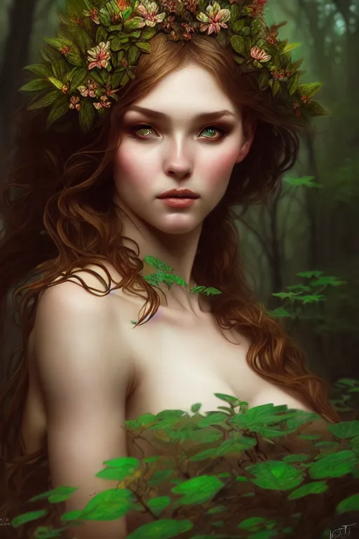 Prompt: photography alexey kurylev, forest fairy, gentle, deep focus, d & d, fantasy, complex, elegant, highly detailed, digital painting, artstation, concept art, matte, clear focus, illustration, hearthstone, artgerm art, greg rutkovsky and alphonse mucha