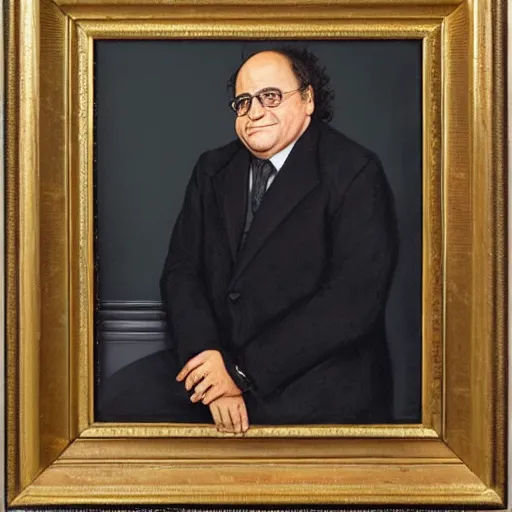 Image similar to danny devito, presidential portrait, 1 8 9 2