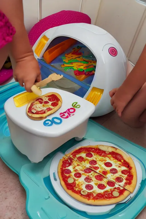 Image similar to a fisher price easy bake pizza oven