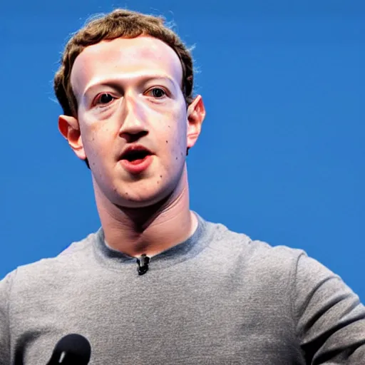 Image similar to mark zuckerberg as an artificial intelligence bot