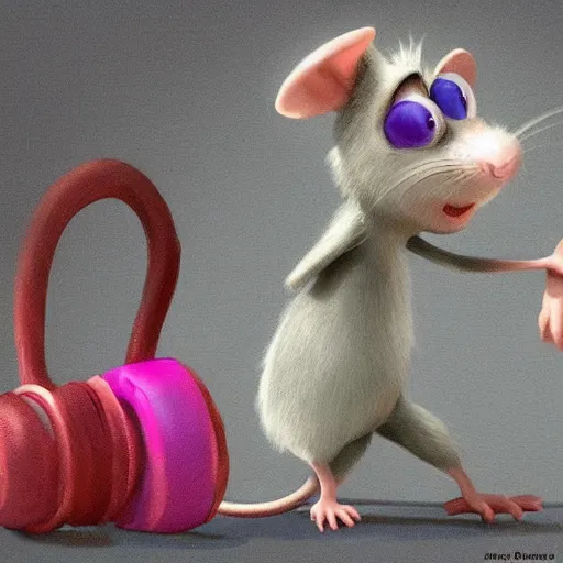 Image similar to cute rat pixar concept art