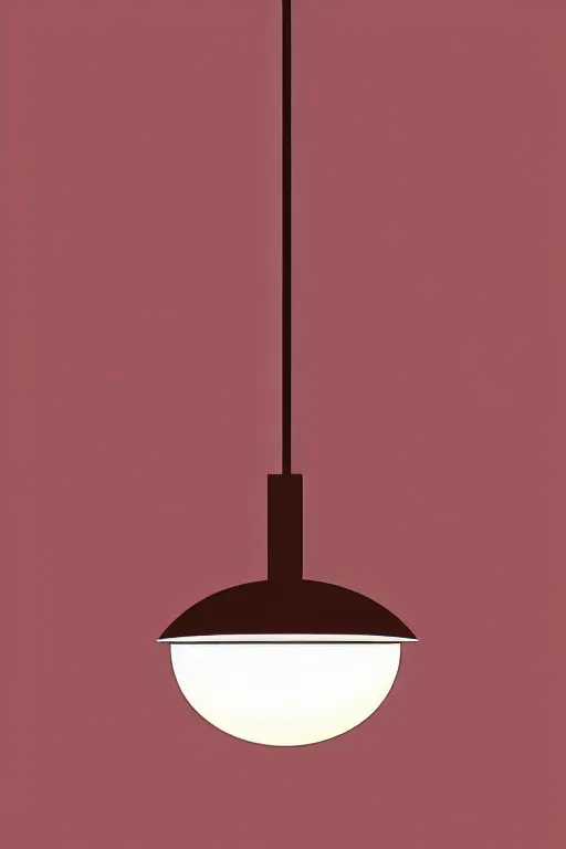 Image similar to minimalist boho style art of a lamp, illustration, vector art
