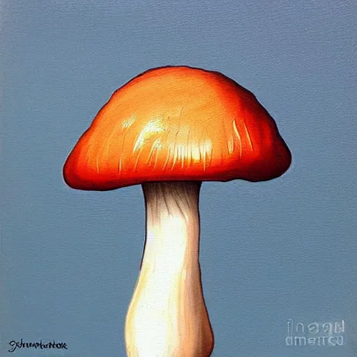 Prompt: the best painting of a mushroom ever