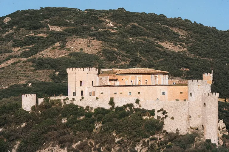 Image similar to 35mm photo of Salobrena castle on the coast of Spain