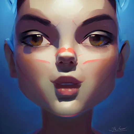 Image similar to face icon stylized minimalist megan man x, loftis, cory behance hd by jesper ejsing, by rhads, makoto shinkai and lois van baarle, ilya kuvshinov, rossdraws global illumination