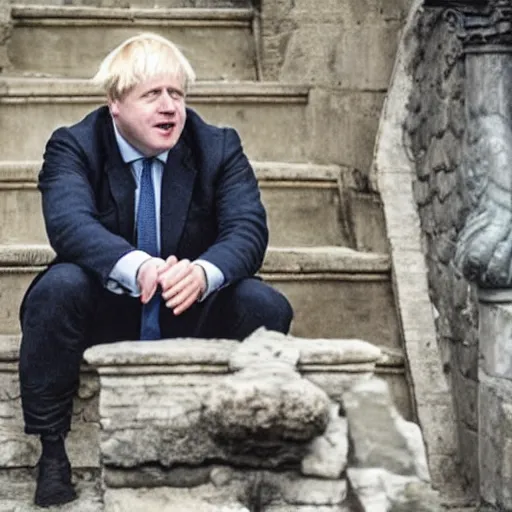 Prompt: boris johnson in game of thrones