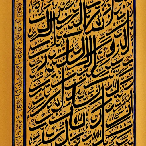 Prompt: Persian Calligraphy of the text سلام