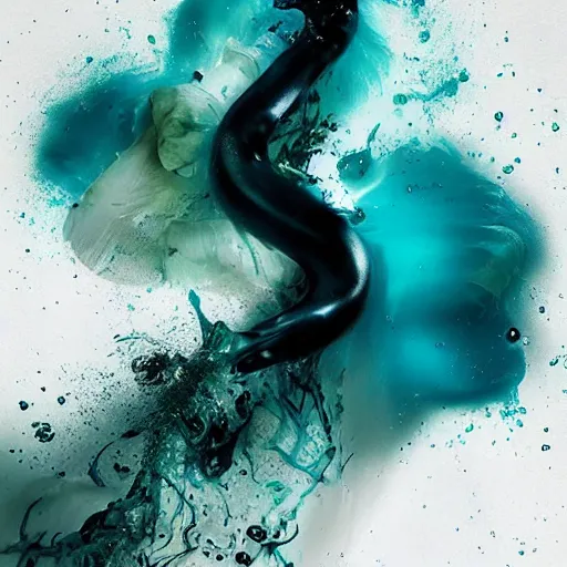 Prompt: underwater ink, by alberto seveso