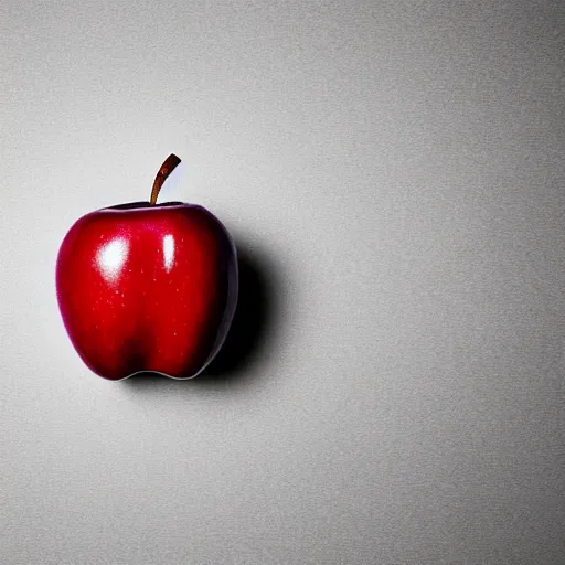 Image similar to an apple floating