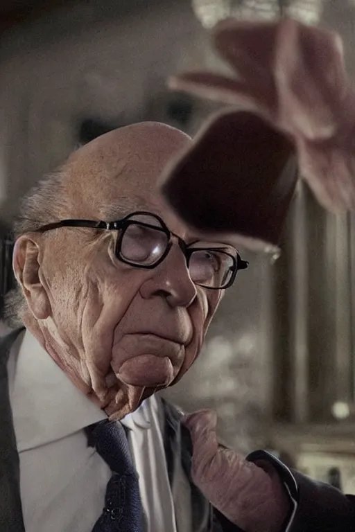 Prompt: !!! rupert murdoch!!! with!! a million eyes!!, photorealistic, cinematic lighting, highly detailed, very intricate, by guillermo del toro