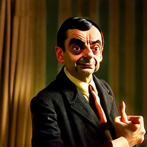 mr. bean as louis de finesse. movie still. cinematic | Stable Diffusion ...