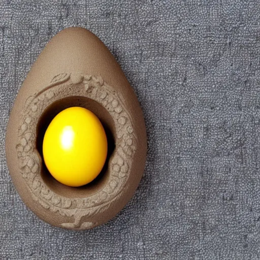 Image similar to an egg with a mustache