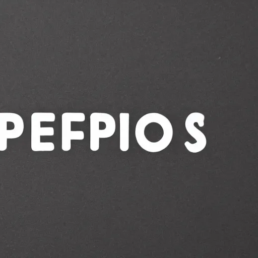 Prompt: black text box, white letters, the word 'Beepis'