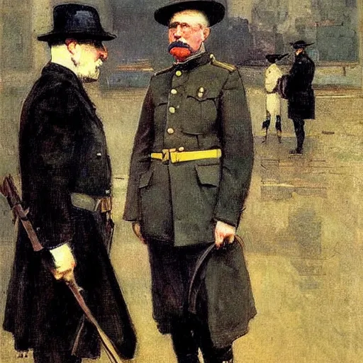 Image similar to statesmen of world war one by sir james guthrie