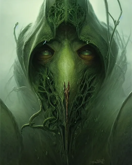 Prompt: concept art by artgerm, pestilence of the four horsemen of the apocalypse, soft green natural light, intricate, hooded death, fungus, highly detailed dark art, digital painting, artstation, concept art, smooth, sharp focus, illustration, art by greg rutkowski and luis rollo and uang guangjian and gil elvgren, symmetry!