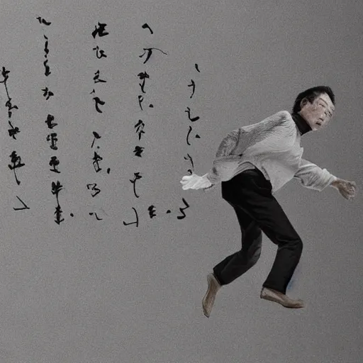 Prompt: gravity is astonishing, Hiroaki Tsutsumi style