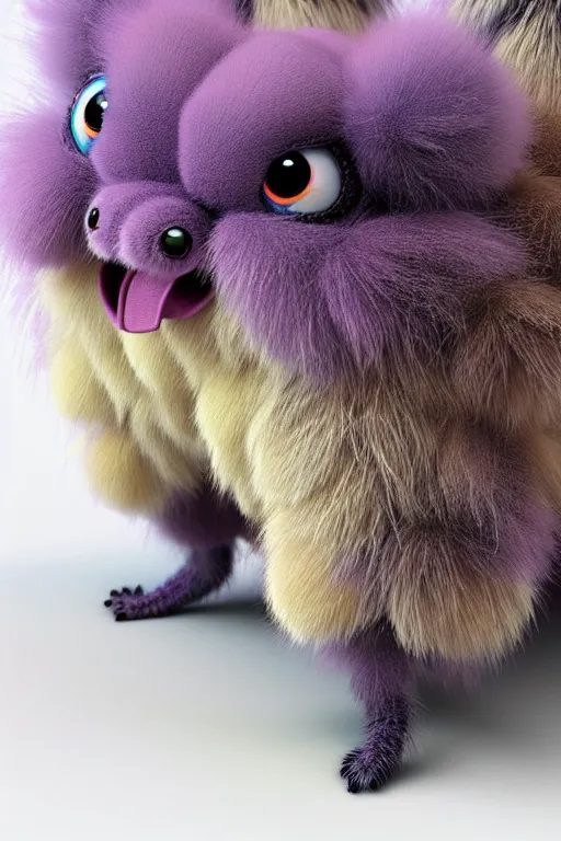 Prompt: high quality 3 d render hyperrealist very cute multipastel dotted fluffy! tarantula cat hybrid with detailed fluffy wings!!, vray smooth, in the style of detective pikachu, hannah yata charlie immer, dramatic blue light, low angle, uhd 8 k, sharp focus