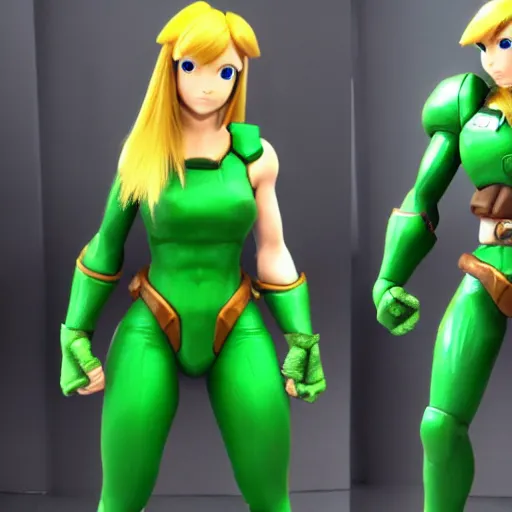 Image similar to samus aran as link