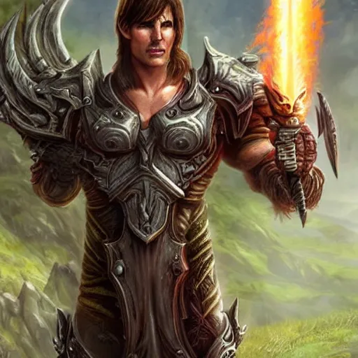 Prompt: Tom Cruise in World of Warcraft, very detailed
