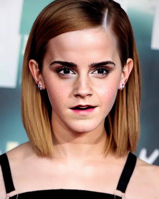 Prompt: bald emma watson