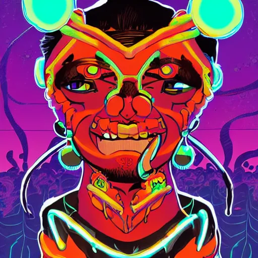 Image similar to Jibaro from Love Death + Robots, by josan gonzales and Dan Mumford and