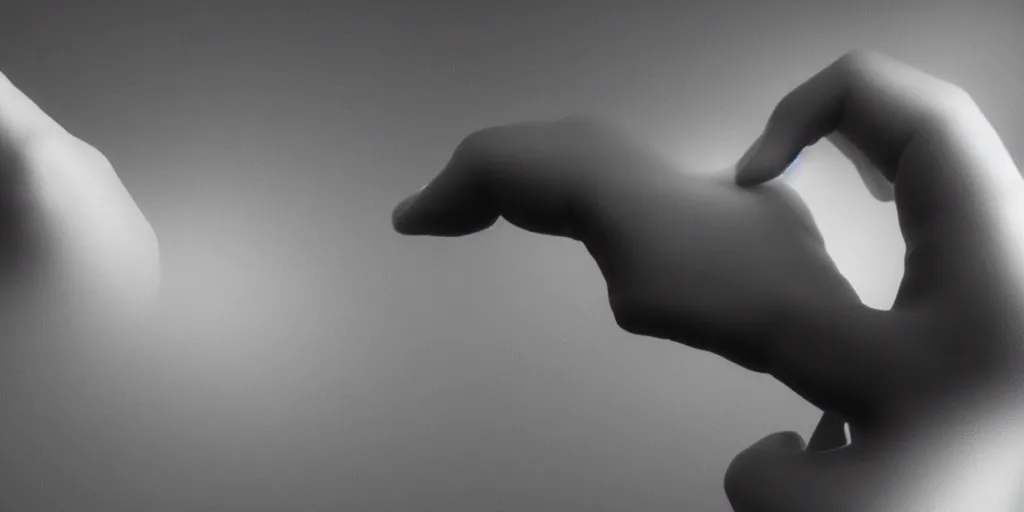 Image similar to a human hand, volumetric lighting, award - winning, perfection, ambitious, ambient occlusion, hyper - realism, 4 k hd, 8 5 mm, bokeh, close - up, grainy