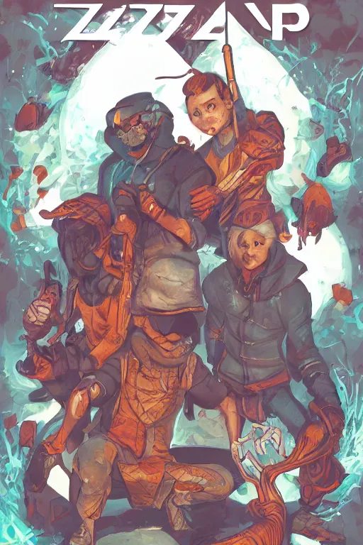 Image similar to Zine Cover, ArtStation