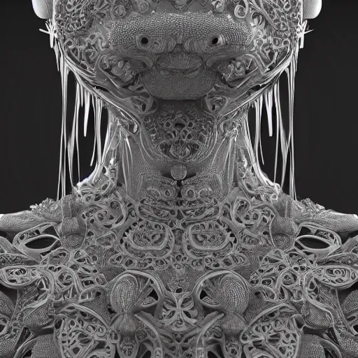 Prompt: princess, torso, ornate, breathtaking, surreal, intricate, detailed, octane render 4 k