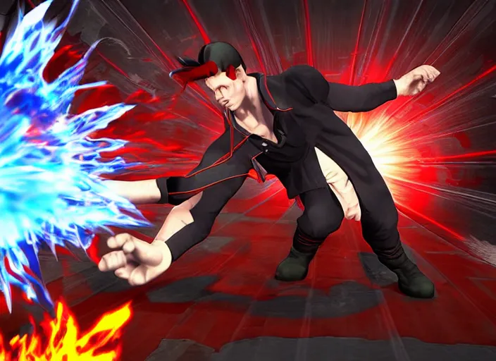 Prompt: 3 d model of zak bagans character in fighting game, stylized 3 d graphics, hdr, ultra graphics, ray tracing, 4 k image