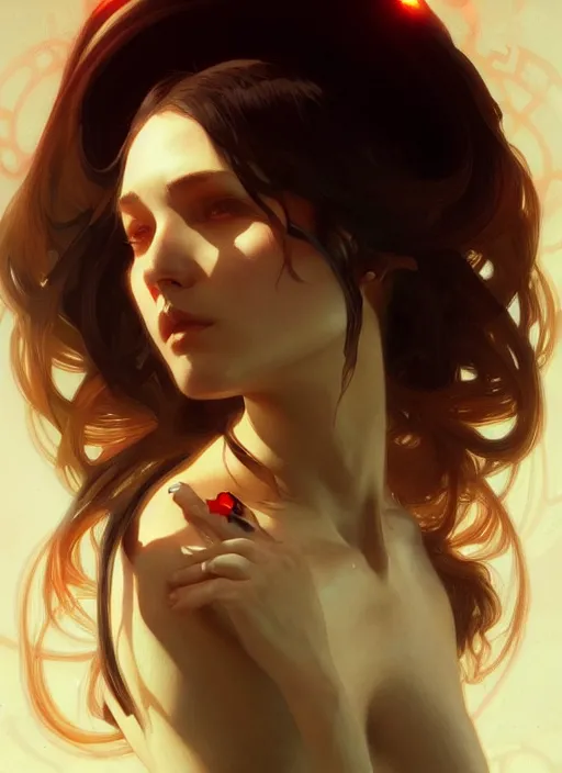 Image similar to the death of sibyl vane, digital painting, artstation, concept art, smooth, sharp focus, illustration, art by artgerm and greg rutkowski and alphonse mucha